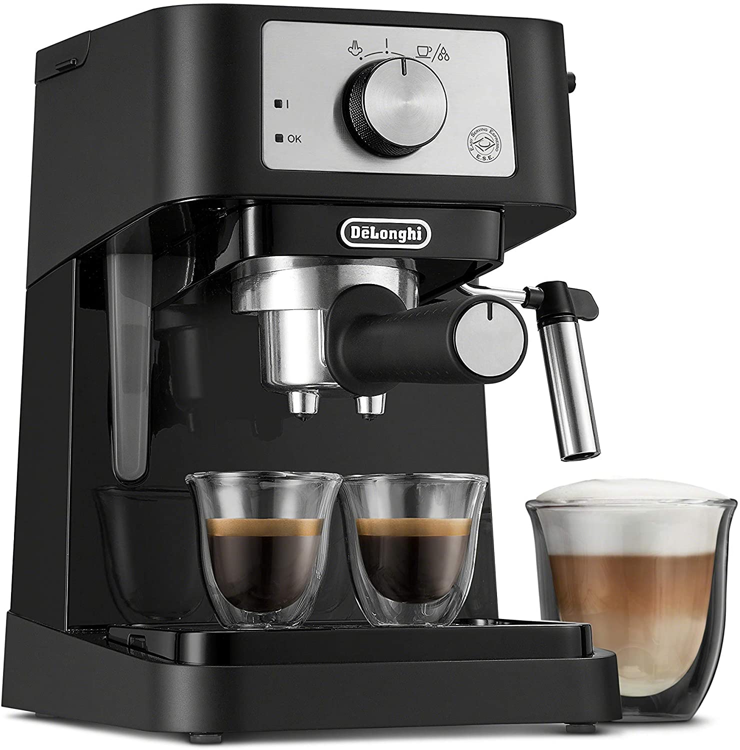 delonghi stilosa espresso maker 15 bar pump 1100w black ec260bk image 1