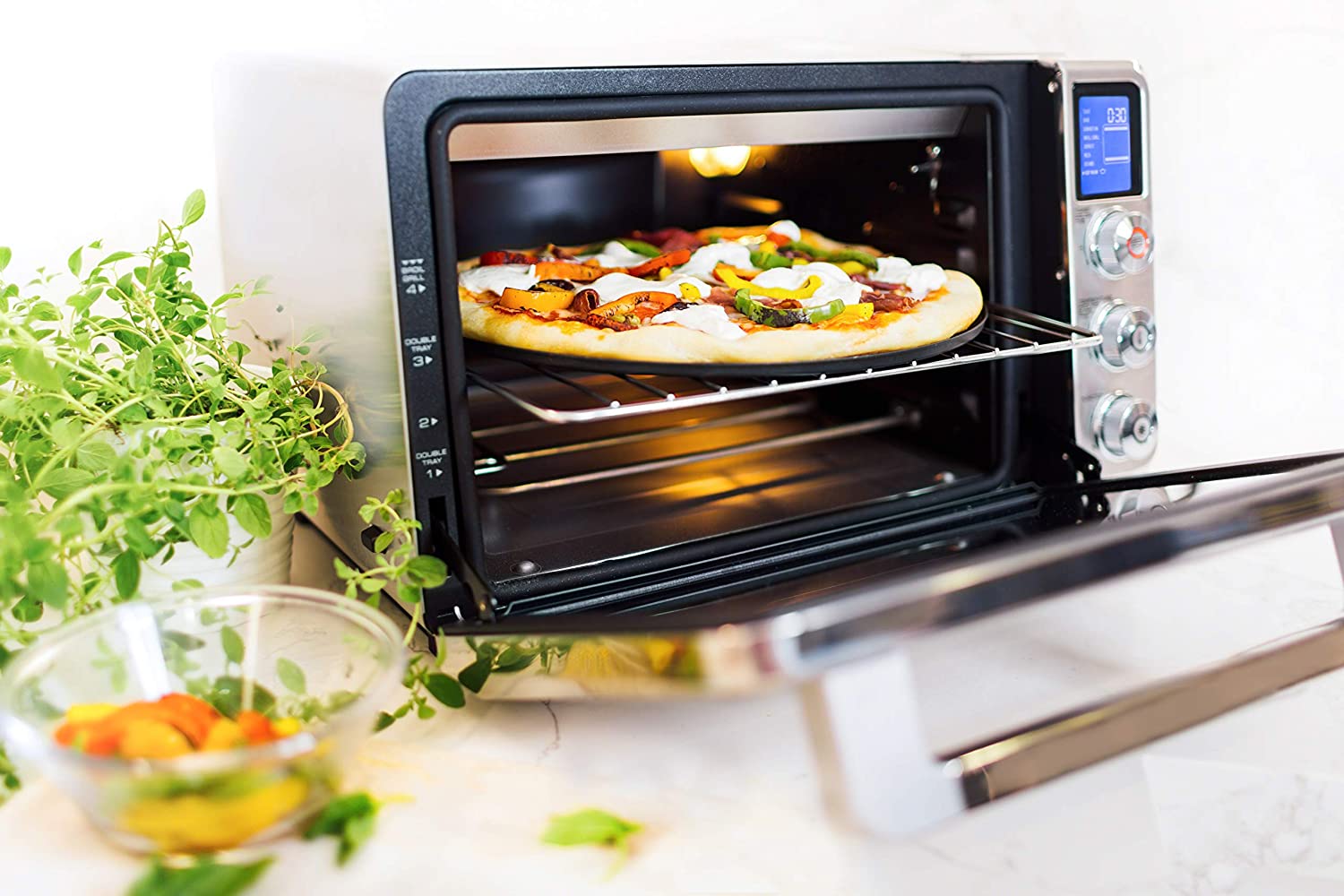 delonghi livenza convection oven 0 8 cu ft digital controls s s eo241150m image 9