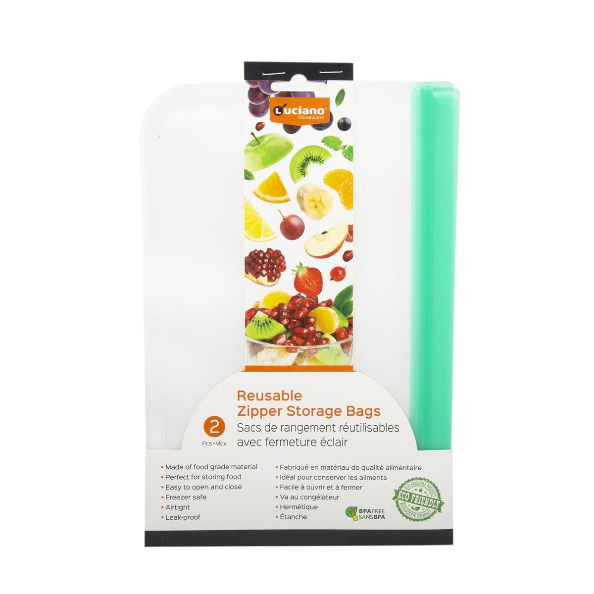 luciano 8 75 x 6 5 resuse bag silicone set of 2 80602 image 1