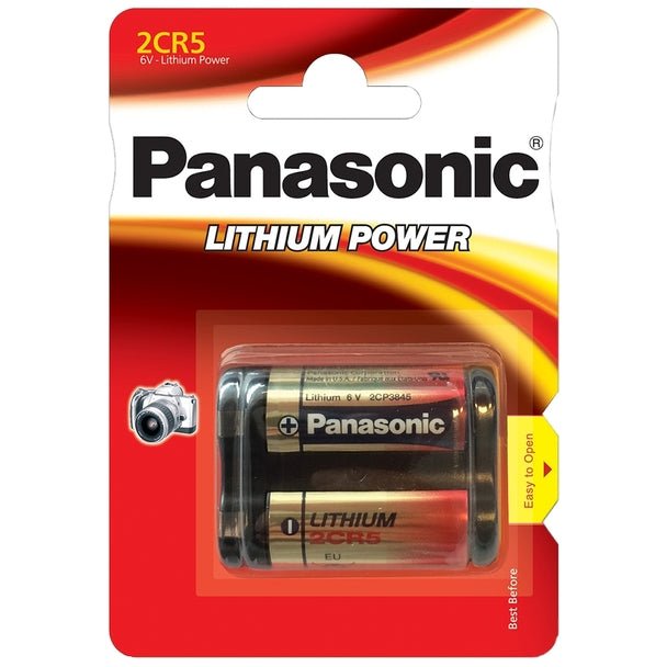 panasonic lithium camera battery 6v x 1 2cr5m image 1