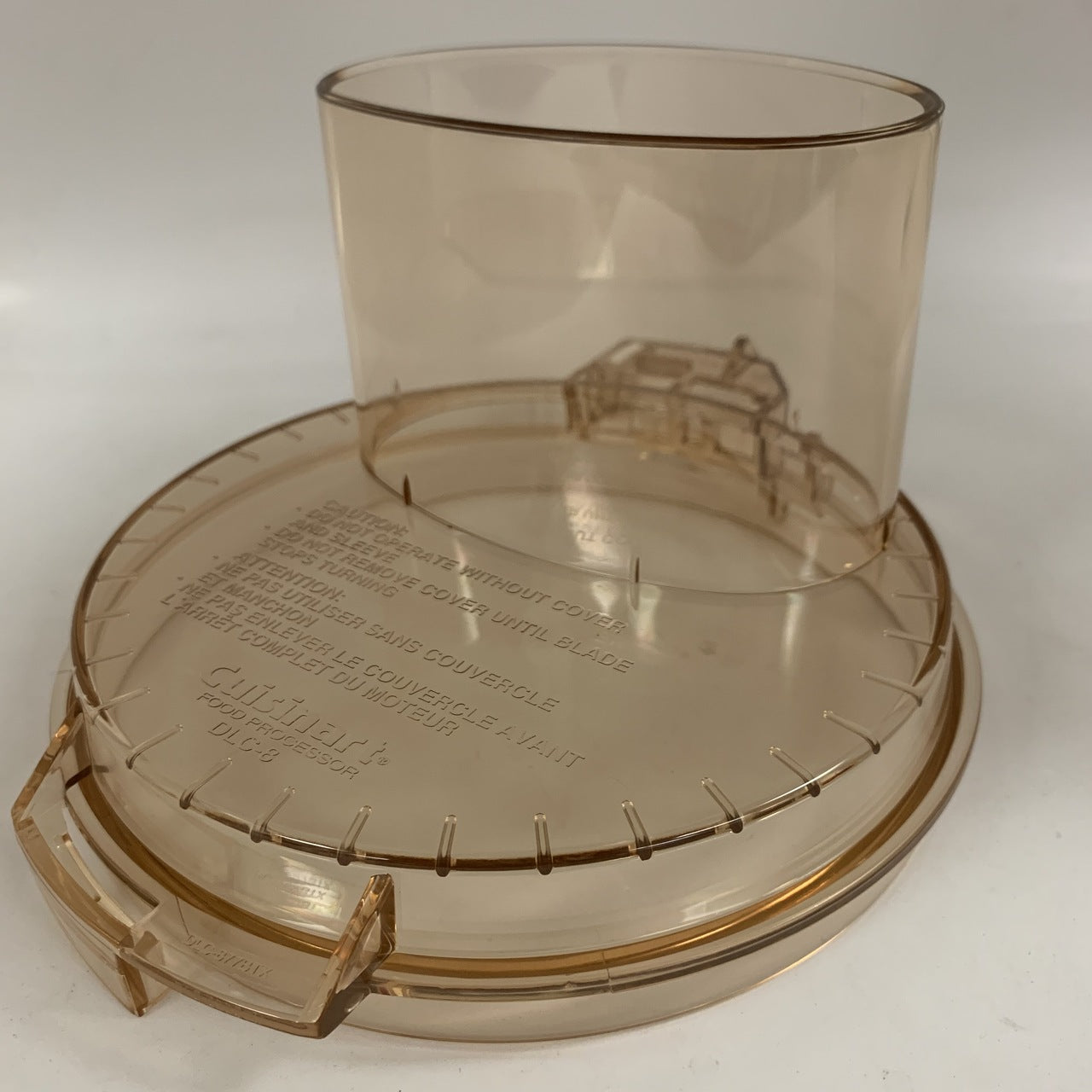 cuisinart cover w large feed tube amber for dlc 8 special order image 1