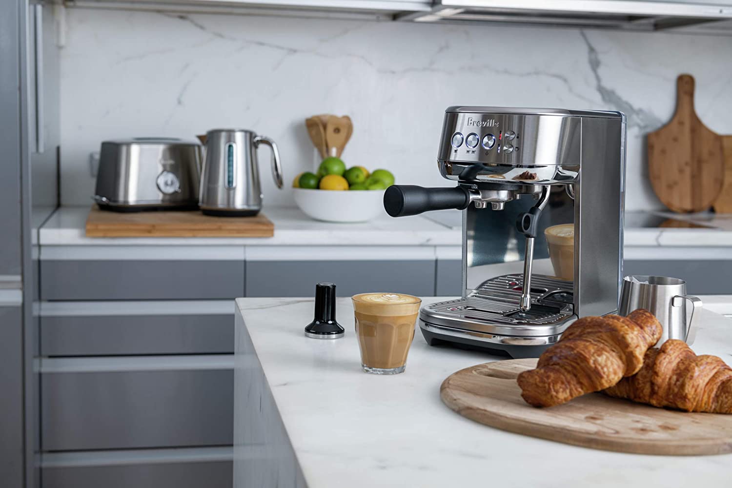 breville the bambino plus espresso maker 1560w brushed s s bes500bss image 3