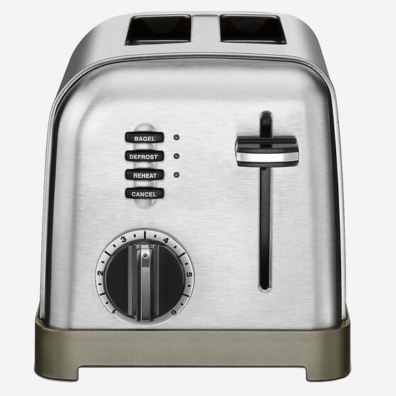 cuisinart metalclassic toaster 2 slice brushed s s cpt 160c image 1