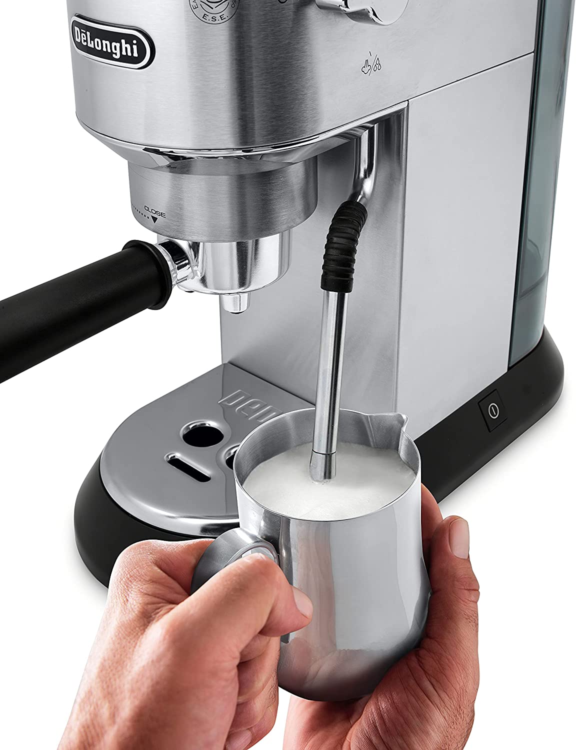 delonghi dedica arte espresso maker 15 bar pump 1300w compact design s s ec885m image 3