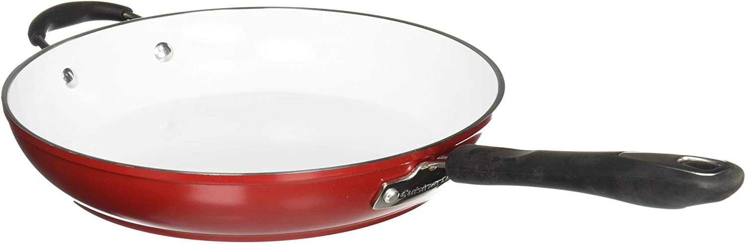 cuisinart elements skillet 30cm white ceramic non stick 5922 30hr image 1