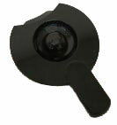cuisinart glass carafe lid black for dlc 1200c 2004 new style image 1