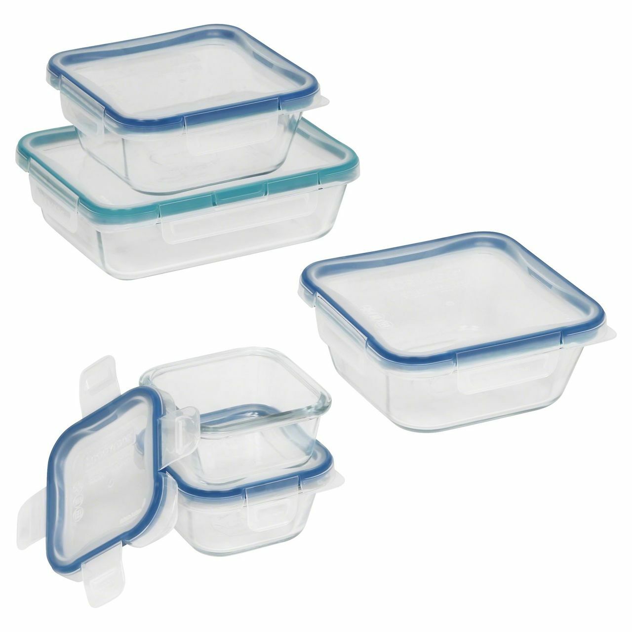 snapware total solution pyrex glass food storage 1109331 10 piece set image 1