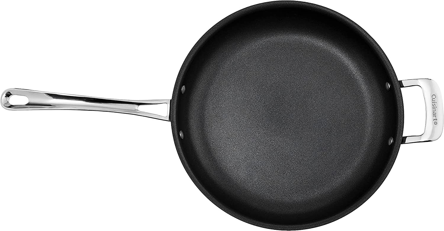 cuisinart contour open skillet w helper handle 30cm hard anodized non stick 6422 30hc image 3